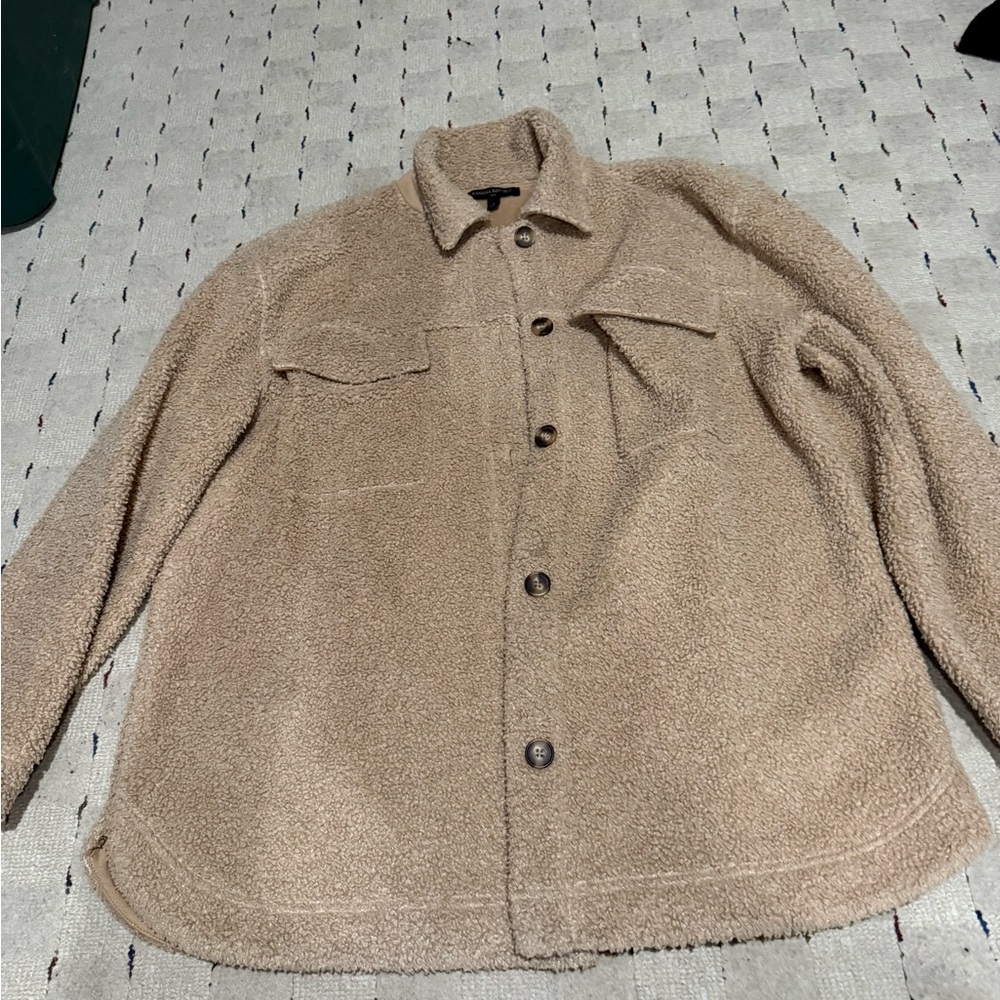 Banana Republic Tan Sherpa Jacket size L